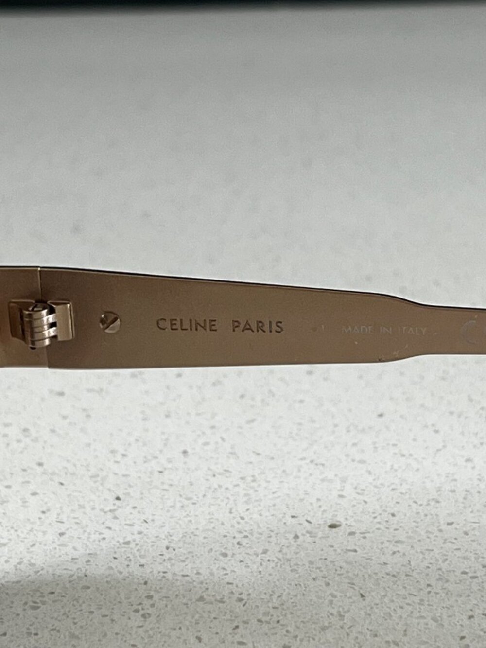 CELINE CL40235U Triomphe Metal oval light GOLD  sunglasses - Picture 8 of 12